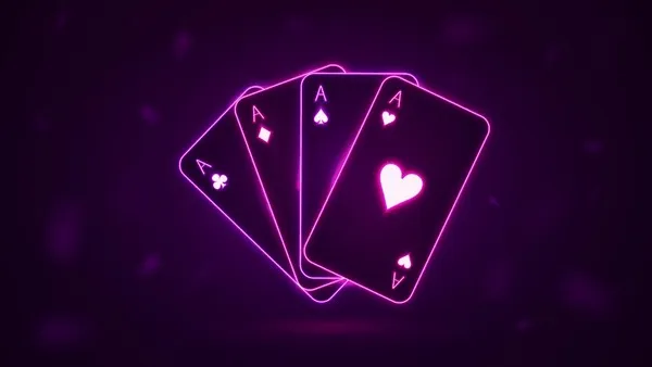 888集团百家乐平台推荐霓虹发光纸牌